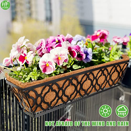 HFHOME 2Pcs 24" Trough Coco Fiber Replacement Liner, 24 inch Window Deck Coco Replacement Liners for Window Box - color: 2pcs, size: 24-in