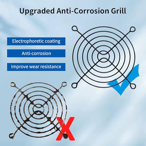 120mm IP68 Waterproof Dual Ball 3500RPM Fan with Stepless Speed Controller | 4.72inch Superior Waterproof Sealed Industrial Ventilation & Exhaust Fan for Chicken Coops, Greenhouses and RV Refrigerators - size: 120x25mm