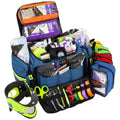Lightning X Stocked X-Large Modular EMT Medic Trauma Bag w/Emergency Medical Fill Kit Supplies - Blue - color: Blue