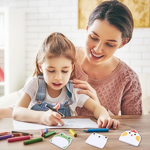 Yinder 24 Pads Animal Sticky Notes, Cute Cartoon Memo Self Adhesive | 12 Kawaii Designs, Team Gifts and Employee Appreciation, Office Memo Pads, Veterinary Clinic School Tabs, Party Supplies - style: Classic Animals