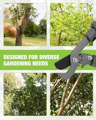 WORKPRO Extendable Bypass Lopper for Gardening, 25-37" Branch Cutter | Heavy Duty Pruning Shear, SK5 Blade, 1.5" Cutting Capacity, Gear System, Comfort Handle, for Tree Trimming - size: 1PC- 25"-37" Lopper