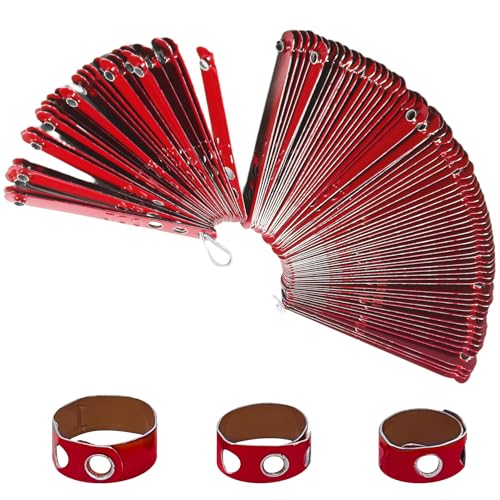 100Pcs Chicken Leg Bands Aluminum Adjustable Poultry Identification Rings | Duck Clip on Leg Rings Chicken Ankle Tags Numbered Feet ID Bands Farms Pheasant Pigeons Goose (Red)