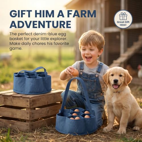 Egg Collecting Basket, Large Egg Collection Bag for Gathering Fresh Eggs - color: Color 9