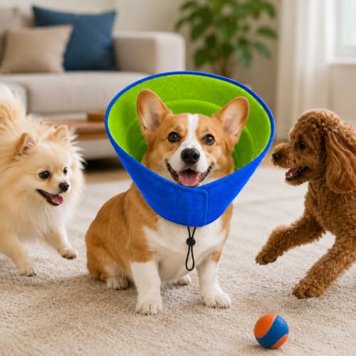 Soft Dog Cone Recovery Collars & Cones After Surgery for XLarge Dogs | Adjustable Breathable Dog Cone Collar,Protect Pets from Licking Wounds,Soft and Comfortable, Reduce Anxiety(XL) - size: XL