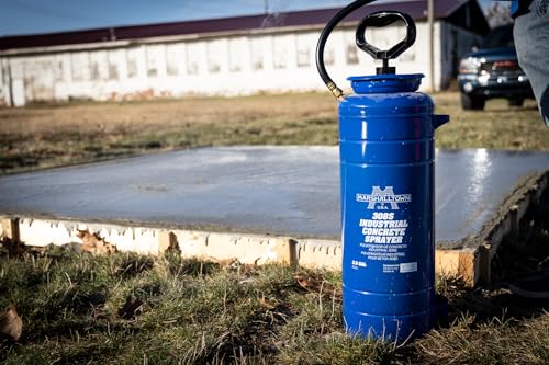 MARSHALLTOWN Industrial Concrete Sprayer, 3 1/2 Gallon | 3 1/2 Gallon Epoxy-Lined Tank, Brass Wand and Pump, Viton Seals, Concrete Cure, Sealer and Form Oil, 308S