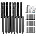 VIVOSUN 8 Pack Fence Post Repair Kit | Heavy-Duty Ground Spike with Gloves for Repairing Tilted or Broken Wood Posts