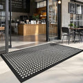 Anti Fatigue Rubber Floor Door Mats Restaurant Kitchen Outdoor Rubber Drainage Floor Mat Durable No Slip Commercial Bar Floor Mats Used for Garage Black 36" x 60"
