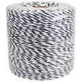 Portable Electric Fence Polywire, 1312 Feet 400 Meter, 9 Conductors, Black and White Color