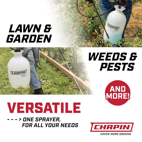 CHAPIN 3-Gallon Pump Sprayer, Multi-Use for Home & Garden | Lightweight build; ideal for lawn and garden tasks, covers weed control, feeding plants and cleaning with adjustable nozzle - size: 3 Gallon Sprayer