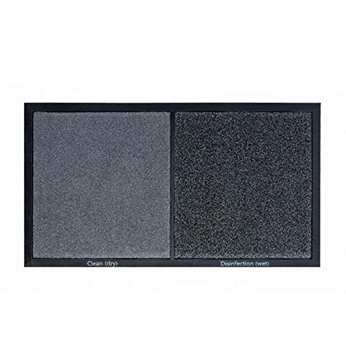 HAPYLY Disinfection Floor Pad Mat Sanitizing Floor Mat Multifunction Entrance Mat Footbath Mat RugShoe Mat Home Hotel (Gray) - color: Grey