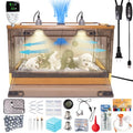 Puppy Incubator with Heating and Fan, Ideal Incubator for Puppies and Kittens with Puppy Heating Bed Mat, Ensures Good Ventilation and Temperature Control for Newborn Pets (86L)