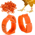 GLOGLOW Chicken Leg Rings 100PCS, 0.7-0.9 Inch Adjustable Poultry Identification Bands, Durable Plastic Foot for Chicken Ducks Geese
