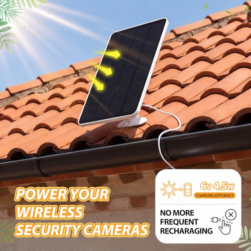 4 Pcs Solar Panel Charger Compatible with Pro 5s/4/3/ultra/ultra 2 - color: Compatible with Arlo Pro 5s/4/3/ultra/ultra 2 Camera, size: 4.5w