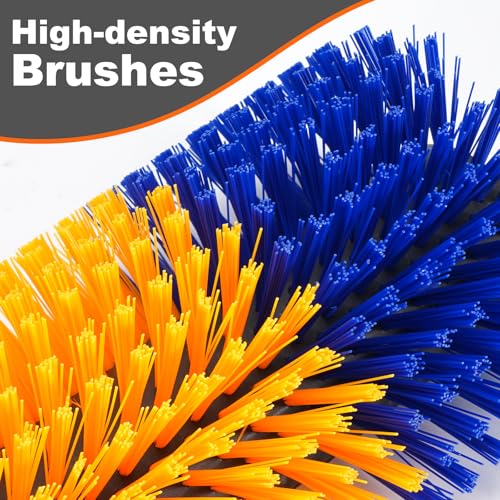Uross Livestock Scratching Brush 2PCS- Goat Horse Cow Scratching Post for Grooming, 17" x 7.9" Horse Cow Cattle Goat scratcher Brush with 8 Screws for Back Itch Relief & Keep Cleaning