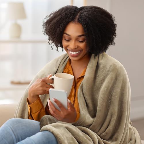Utopia Bedding Ultra Soft Fleece Bed Blanket Throw Size Camel (50x60 Inch) | Microfiber Plush Warm Lightweight Breathable Cozy Blanket Anti-Static, All Season Use, Gift for Women and Men - color: Camel, size: Throw (50x60 Inch)