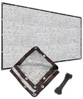Reflective Aluminet Shade Cloth with Grommets,Durable Mesh Tarp,70% 13'x16' | Heavy Duty UV Resistant Shade Cover for Garden, Patio, Car Parking, Camping, Kennel, Chicken Coop, Greenhouse - size: 13FT X 16FT - 70%