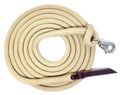 12FT Lead Rope with NP Snap - color: Beige, size: 12 ft. Nickel Trigger Snap