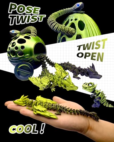 5 Pcs，12" 3D Printed Dragon Eggs,Dinosaur Egg,Crystal Dragon Toys,Snake Eggs, Animals,Fidget Toy,Desk Executive Toy，Easter Eggs Basket Stuffers,Toys for Boys Kids Teen 5-7 4-6 8-12 - color: Oo-02