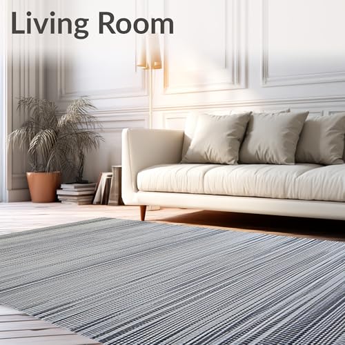 Flatwoven High Traffic Area Rug 4x6, Shoe Sanitizer Mat in Disinfect Floor Entry Grey Welcome Rug, Non Slip, Stain Resistant, Washable Area Rugs for Living Room, Bedroom (Gray, 4x6) - color: Gray/Pattern 4, size: 4' x 6' (Rectangular)