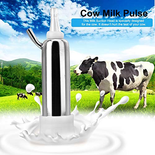 Ymiko Cook Milking Machine for Men Cow milker Replacement Parts hoeggers inflations Incubator and Accessories Men's Pleasure Stainless Steel Teat Cup Goat Cows
