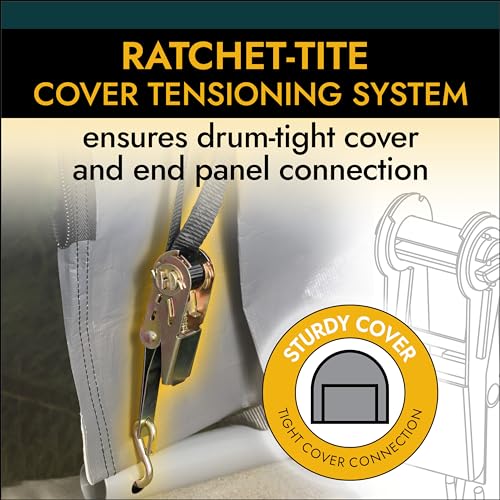 ShelterLogic 10' x 10' Powder Coated Green Corral Shelter Livestock Shade