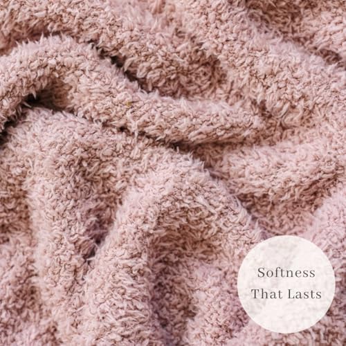 Saranoni Bamboni Baby Blanket | Luxury Plush Super Soft Blanket | Breathable Comfort Infant Baby Blankets for Boys & Girls | Pink, Mini - 15” x 20” | Luxury infant blanket featuring cloud-like softness, lightweight warmth, and a 15 x 20 inch size for ever