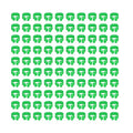 Zerodis 100PCS 8mm Leg Rings, Plastic Identification Bands for Pigeons, with Reusable Easy to Install for Poultry Dove Marking (Green) - color: Green