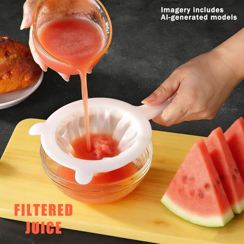 2 Pack 120 Micron Fine Mesh Strainer, Nylon and Plastic Fine Mesh Sieve for Coffee Tea Juice Broth - Reusable Easy Clean, Dishwasher Safe, Small Kitchen Strainers Set