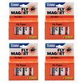 TERRO T518 Fly Trap Indoor Housefly, 4 Pack, Sticky Fly Trap Indoor Hanging - size: 4 Pack