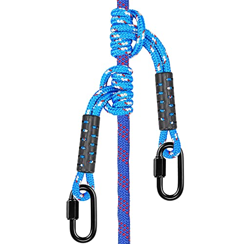 Poseidon Series Sewn Prusik Loops Ropes, Safety, 19", Diameter 2/5", 2 Pack, Blue - color: Blue