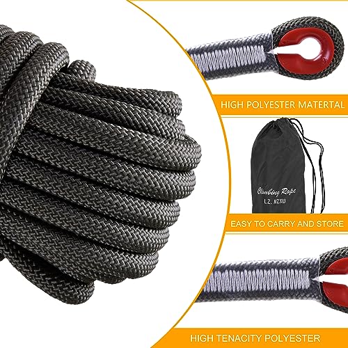 Climbing Rope, Rappelling Rope - color: Black, size: 32FT