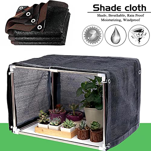 Shade Cloth - Garden Shade Mesh Netting with Grommets Outdoor Sun Shade Cover for Pergola Patio Plants Greenhouse Chicken Coop Black Shading Rate 90% (8X24FT) - size: 8x24FT