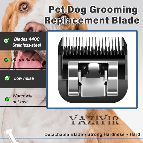 3 Pack 10# Detachable Dog Grooming Steel Blades,Compatible with Andis,Oster A5,Wahl KM-10 Series,Cut Length 1/16-Inch 1.5MM （Black） - size: 10-1.5mm 3 Pack