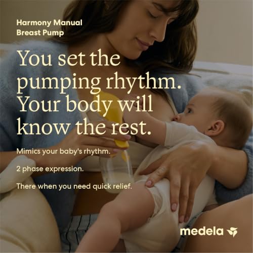 Medela Harmony Manual Breast Pump, On-the-Go, More Milk Output - style: Harmony Manual Breast Pump