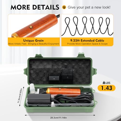 Professional Electric Sheep Shears,55W Dog Grooming Clippers Sheep Shears Pet Clipper,Pet Hair Removal Tool Animal Hair Clippers Dog Grooming Kit, Low Noise for Pets,Sheep,Goats, Alpacas