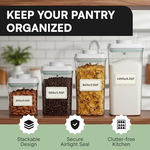 Bop Top Airtight Food Storage Containers | Pop-Top Lid | 6 Cups / 50 Oz | kitchen canister set, for flour, sugar, snacks, pasta, baking - color: Single: 50 oz