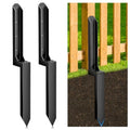 2 Pack Fence Post Repair Kit, Heavy Duty Steel Ground Spike Anchor for Fixing Leaning or Broken 4x4 & 6x6 Wood Posts, No Dig Drive-in Support for Yard, Garden & Fence - size: 2 Pack
