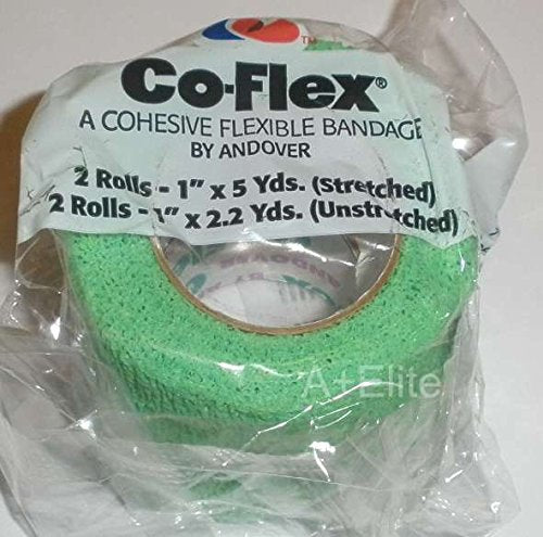 Andover CO-Flex 1"x5Yds Bright Color Variety 12-Pack Cohesive Flexible Elastic Latex Bandage Compression Self Adherent Wrap Vet Kids Children Animals Pets Cats Dogs Horses 3100CP