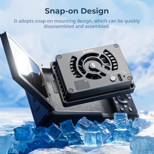 SmallRig Cooling Fan External System with TEC for Sony/Canon/Fujifilm | Snap-on Design with TEC Cooling Module for Sony ZV-E1/A7 IV/A6700/FX3, for Canon R5/R6, for Fujifilm X-T4/X-S10 - style: for Sony/Canon/FUJIFILM