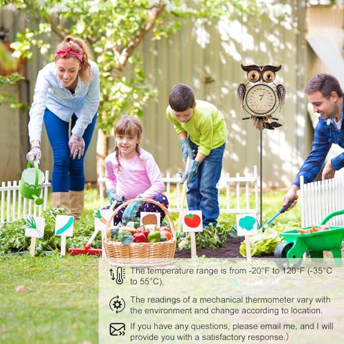 Outdoor Thermometer Thermometer for House Indoor Outdoor Thermometer Outdoor Thermometers for Patio Room Thermometer Owl