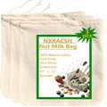 Nut Milk Bag,Cheese Cloths Bag for Straining,Unbleached Cotton Reusable Ultra-dense Cheesecloth Strainer Bag for Juicing Almond Oat Soy Milk Yogurt Butter Wine Cooking Jelly Turkey(3 pc,12"x 12")