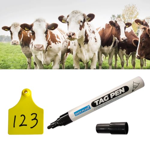 VET.PLUS Ear Tag Marking Pen With Special Strong Penetration Ink Waterproof Writing Long Lasting and Not Fade for Cattle Ear Tag (1)