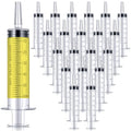20 Pcs 60ml Syringe with Cap, Plastic Large Syringes for Liquid | Individually Wrapped, Measurement Syringes, without Needles, for Pet Feeding, Scientific Labs, Glue Applicator