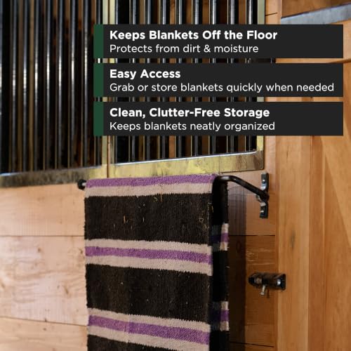 Scenic Road 36" Fold Down Wall Mount Blanket Rack for Horse Stall (SR36) - size: 36-inch Fold Down