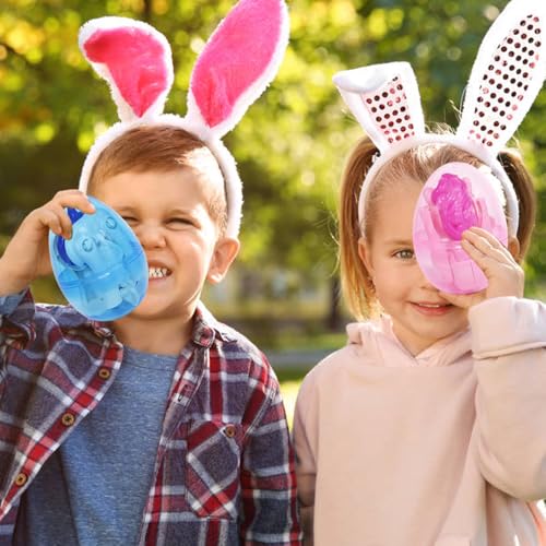 FUNKY WIZARD 8 Pack Easter Jumbo Princess Deformation Prefilled Easter Eggs with Toys, Easter Party Favors Gift for Girls for Kids, Easter Basket Stuffers Fillers, Classroom Prize (Pricess+ Horse) - style: pricess+horse