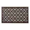DII Rubber Doormats Collection All Weather, 18x30, Brown Diamond Lattice - color: Brown Diamond Lattice, size: 1'6" x 2'6" (Rectangular)