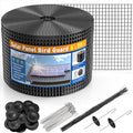 Solar Panel Bird Guard, 6in x 50ft with 50 Fastener Clips | PVC Coated Welded Wire Mesh Critter Guard for Solar Panels, Solar Screen for Pigeon Netting Bird Squirrel Proof - color: 6IN x 50FT