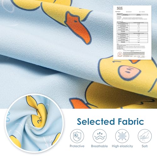 cyeollo Recovery Suit for Dogs Surgery Spay Neuter Onesie, Yellow Duck, XS | Spay & Neuter Body Suit, Prevents Licking Dog Surgical Suit, E-Collar Cone Alternative, Protects Wounds, Easy Potty Access - color: 1# Yellow Duck, size: X-Small (Back: 9"-11")