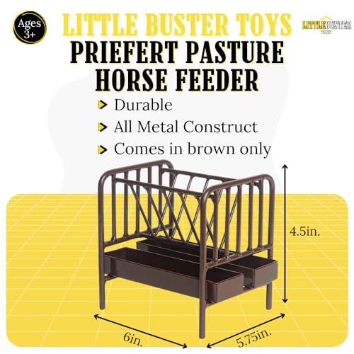 Little Buster Toys Pasture Horse Feeder - Brown