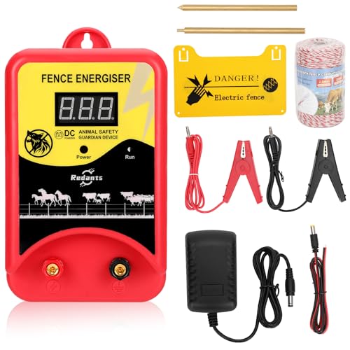 Electric Fence Charger for Livestock(with Grounding Rod), Electric Fence Charger, Fence Energizer 12KV Repel Predators, Fence Charger Ensure Secure Livestock Containmen,Supply for Diverse Farm - size: style 2
